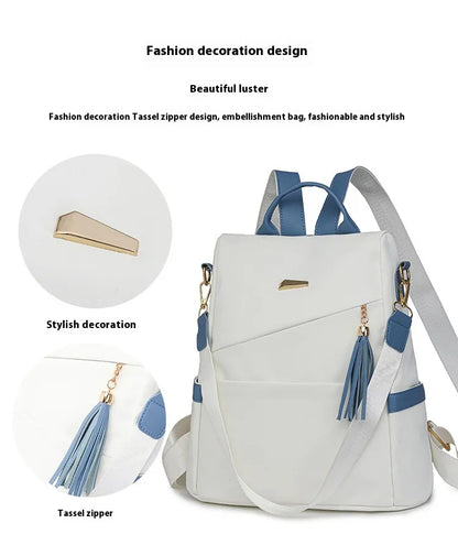 LOCHWISE™ Anti-theft Backpack - Rugged Oxford Fabric, Hidden Zippers, Water-Resistant Hiking Daypack