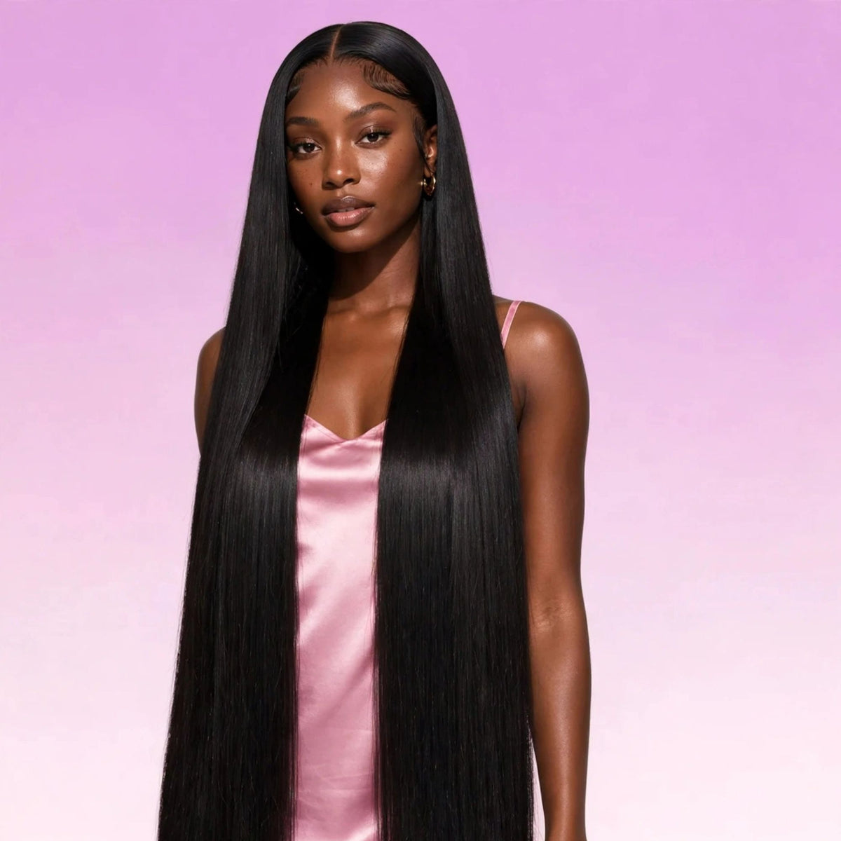 LOCHWISE Glueless 13x6 HD Lace Front Wig Human Hair – 2-in-1 Body Wave to Bone Straight 42" | Brazilian Virgin Hair, Pre-Plucked, 220% Density