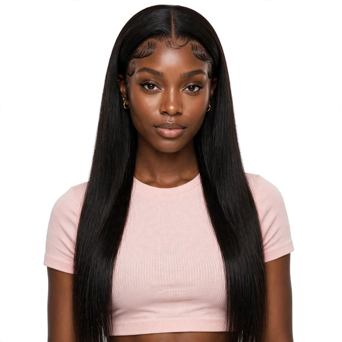 LOCHWISE Glueless 13x6 HD Lace Front Wig Human Hair – 2-in-1 Body Wave to Bone Straight 40" | Brazilian Virgin Hair, Pre-Plucked, 220% Density