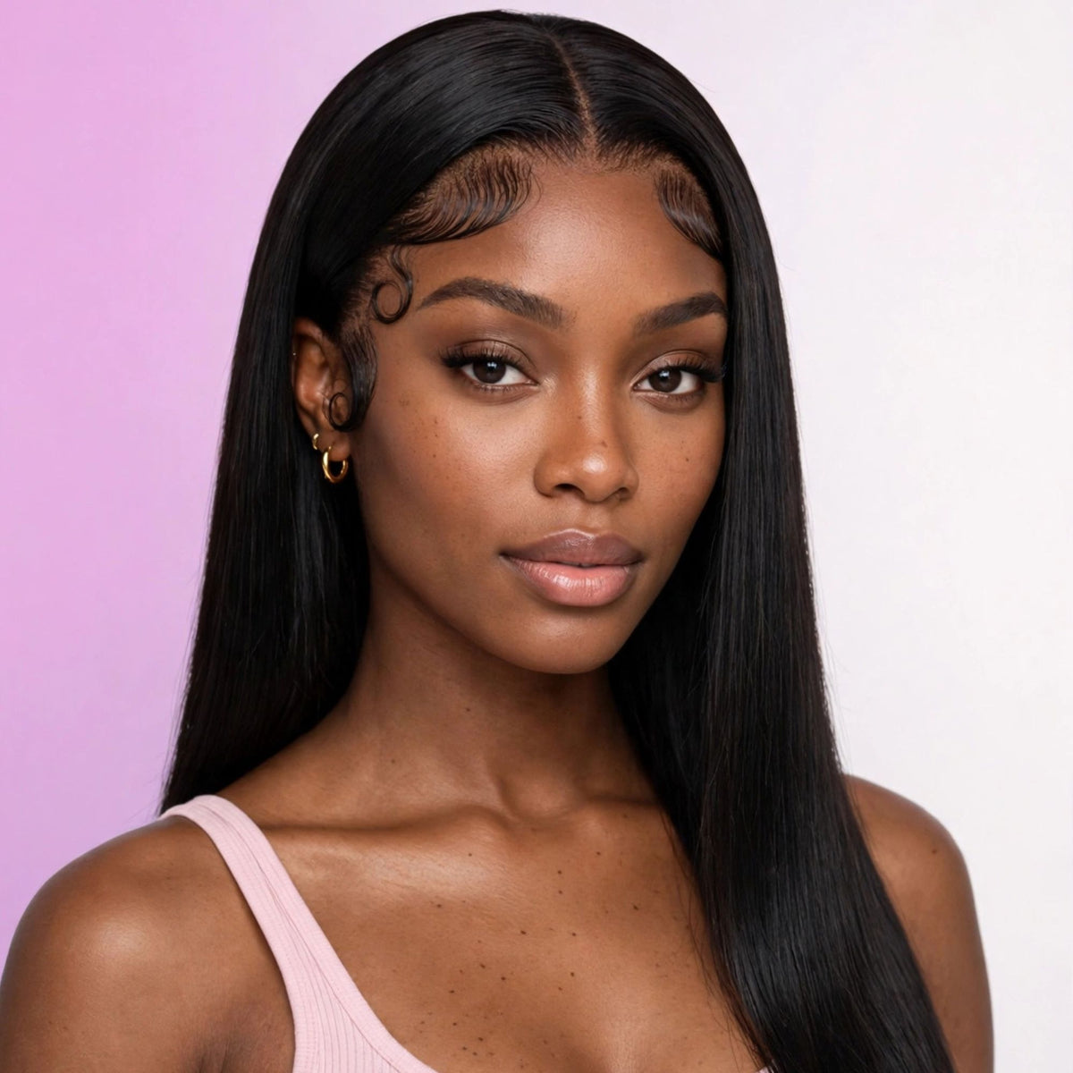 LOCHWISE Glueless 13x6 HD Lace Front Wig Human Hair – 2-in-1 Body Wave to Bone Straight 40" | Brazilian Virgin Hair, Pre-Plucked, 220% Density