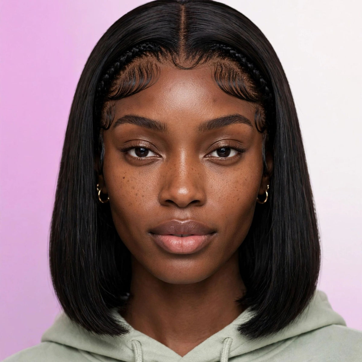 LOCHWISE Glueless 13x6 HD Lace Front Wig Human Hair – 2-in-1 Body Wave to Bone Straight 40" | Brazilian Virgin Hair, Pre-Plucked, 220% Density