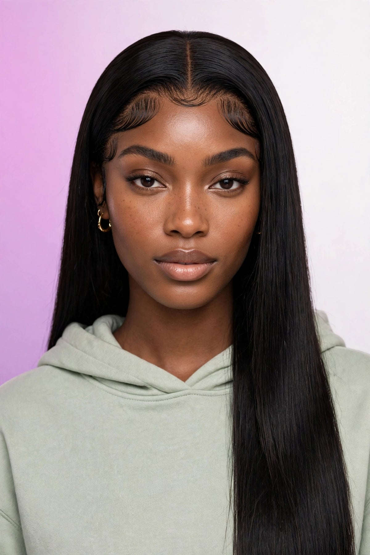 LOCHWISE Glueless 13x6 HD Lace Front Wig Human Hair – 2-in-1 Body Wave to Bone Straight 40" | Brazilian Virgin Hair, Pre-Plucked, 220% Density