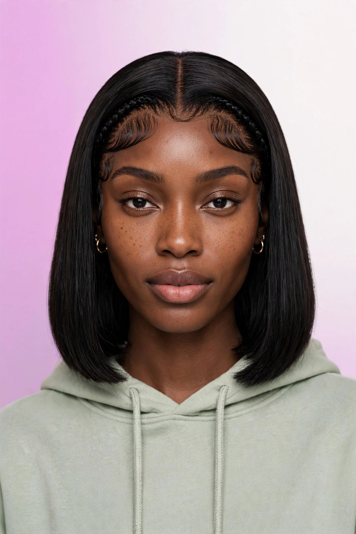 LOCHWISE Glueless 13x6 HD Lace Front Wig Human Hair – 2-in-1 Body Wave to Bone Straight 40" | Brazilian Virgin Hair, Pre-Plucked, 220% Density
