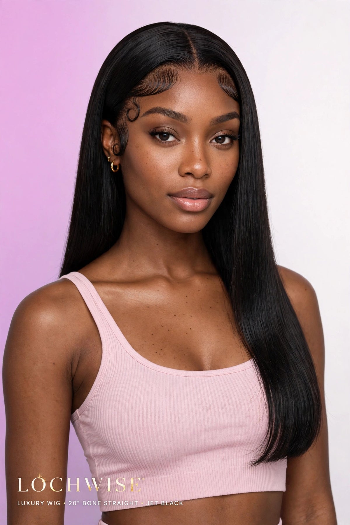 LOCHWISE Glueless 13x6 HD Lace Front Wig Human Hair – 2-in-1 Body Wave to Bone Straight 40" | Brazilian Virgin Hair, Pre-Plucked, 220% Density